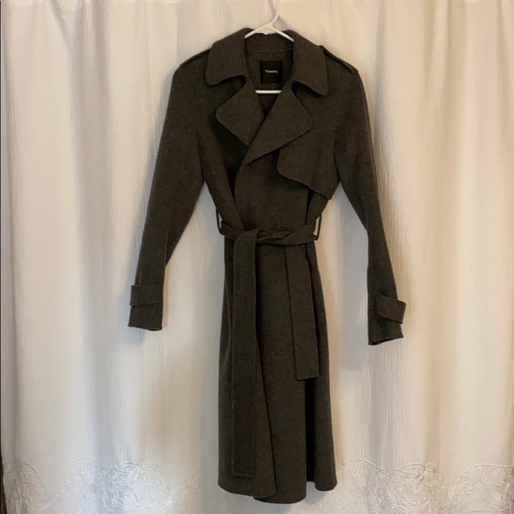 Theory wool trench coat